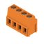 Printed circuit board terminals, 5.08 mm, Number of poles: 4, 90°, Solder pin length (l): 3.5 mm, tinned, orange, Clamping yoke connection, Clamping range, max. : 2.5 mm², Box thumbnail 2