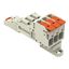 1-conductor male connector lever Push-in CAGE CLAMP®, light gray thumbnail 1