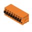 Printed circuit board terminals, 5.08 mm, Number of poles: 8, 90°, Solder pin length (l): 3.5 mm, tinned, orange, PUSH IN with actuator, Clamping range, max. : 2.5 mm², Box thumbnail 3