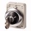 M30C-FWRS3 Key-operated actuator, Flat Front, maintained, 3 positions, Key withdrawable: I, 0, II, Metal bezel thumbnail 1