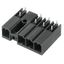 PCB plug-in connector, male header, closed side, Middle flange, THT solder connection, 7.62 mm, Number of poles: 6, 270°, Solder pin length (l): 3.5 mm, tinned, black, Box thumbnail 3
