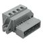 1-conductor male connector CAGE CLAMP® 2.5 mm² gray thumbnail 1