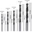 5-piece Robust Line brad point drill bit set 4; 5; 6; 8; 10 mm thumbnail 2