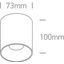 BLACK 12W WW IP20 45deg 230V DARK LIGHT thumbnail 3