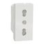 Socket-outlet, New Unica, 2P+E, 16A, Italian, with shutter, white thumbnail 2