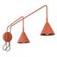 Wall lamp NOX 2 red ochre with a switch thumbnail 2