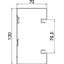 GS-S70130LGR Device installation trunking symmetrical 70x130x2000 thumbnail 2