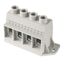 Printed circuit board terminals, 15.00 mm, Number of poles: 5, 90°, Solder pin length (l): 4.5 mm, tinned, Pebble grey, Clamping yoke connection, Clamping range, max. : 50 mm², Box thumbnail 3