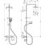 Vernis Shape 230 shower system with thermostat, chrome thumbnail 2