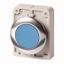 M30C-FDR-B Pushbutton, RMQ-Titan, Flat, maintained, Blue, Blank, Metal bezel thumbnail 1