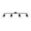 CEILING LAMP LEMMI 4L BLACK GU10 4X10W IP20 thumbnail 1