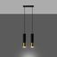 HANGING LAMP LOOPEZ 2 BLACK/GOLD GU10 2X40W IP20 thumbnail 2