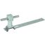 Roof cond. holder DEHNsnap Al/plastic grey H 36mm Rd 8mm, brace L 205m thumbnail 1