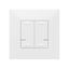 CONNECTED LIGHT SWITCH WITH NEUTRAL 2-GANG 2X250W VALENA NEXT WHITE (C thumbnail 1