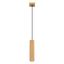 MODERN HANGING LAMP WITH CYLINDRICAL GOLD CARBON LAMP SHADE ON GU10 thumbnail 1