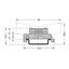 Double pin header DIN-35 rail mounting 17-pole gray thumbnail 1