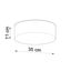 CEILING LAMP ARENA 35 BLACK E27 2X60W IP20 thumbnail 6
