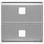 REPLACEABLE BUTTON KEY FOR AXIAL COMMANDS - TO BE COMPLETED WITH 2 LENS - 2 MODULES - TITANIUM - CHORUSMART thumbnail 1