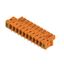 PCB plug-in connector, female header, Inverted flange, THT solder connection, 5.08 mm, Number of poles: 10, 90°, Solder pin length (l): 3.2 mm, tinned, orange, Box thumbnail 2