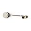 C22-D-W-K10-P3 Pushbutton, Flat, momentary, 1 N/O, Cable (black) with M12A plug, 4 pole, 0.5 m, White, Blank, Bezel: titanium thumbnail 12