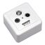 SAT terminal type outlet 3-Port,R/TV/SAT,Cl.A,Frame+Box,9010 thumbnail 2