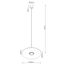 Pendant lamp OVO 1 beige/black felt Gx53 thumbnail 10