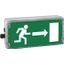 Ex-escape sign luminaires EXIT V-CG-S for emergency light function for zone 1/21, Pictogram: EN 1838, Arrow 3 Clock thumbnail 5