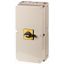 T8-3-8342/I48/SVB-SW/HI11 Main switch, T8, 315 A, surface mounting, 3 contact unit(s), 6 pole, 1 N/O, 1 N/C, STOP function, With black rotary handle and locking ring, Lockable thumbnail 1