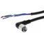Sensor cable, M8 right-angle socket (female), 3-poles, PVC robot cable XS3F0191F thumbnail 2