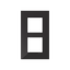 Frame 2-gang / 2+2-modules - Niessen logo - S - Tacteo Black thumbnail 1