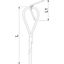QWT UW 2 1M G Suspension wire with universal angle 2x1000mm thumbnail 2