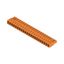 PCB plug-in connector, female header, closed side, THT solder connection, 5.08 mm, Number of poles: 22, 90°, Solder pin length (l): 3.2 mm, tinned, orange, Box thumbnail 2