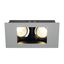 INDI REC 2S Downlight, GU10, pivotable, rechtangular, grey thumbnail 1