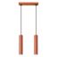 HANGING LAMP LAGOS 2 RED OCHRE 2XGU10 thumbnail 1