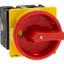 T3-2-8324/EA/SVB Main switch, T3, 32 A, flush mounting, 2 contact unit(s), 4 pole, Emergency switching off function, With red rotary handle and yellow locking ring thumbnail 7