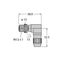 Field-Wireable Connector Male Connector M12 × 1, Angled   HAS8241-0 thumbnail 1