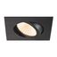 NEW TRIA® UNIVERSAL 68, recessed ceiling light, 2500/3000/4000K, 60°, IP 20, square, black thumbnail 1
