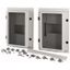 XTMP2N4WCC-H550W800 Front cover for 2x NZM4, withdrawable, HxW=550x800mm, IP55, grey thumbnail 1