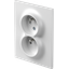 SOCKET FRENCH DOUBLE 2P+E 16A 250V~ PW F 4417111 thumbnail 2