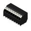 Printed circuit board terminals, 3.50 mm, Number of poles: 8, 135°, Solder pin length (l): 3.5 mm, black, PUSH IN with actuator, Clamping range, max. : 1.5 mm², Tube thumbnail 2