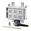 DDC-1250/2/M4/P-G DC switch disconnector, 1250 A, 2 pole, 1 N/O, 1 N/C, with grey knob, rear mounting thumbnail 2