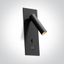 BLACK RECESSED SPOT 3W WW IP20 USB + TYPE C 230V thumbnail 1
