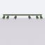 SPOTLIGHTS ON A LONGITUDINAL CEILING STRIP IN OLIVE COLOUR 6XGU10 CARBON thumbnail 3