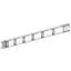 Horizontal distribution length, KSA400, aluminium, 400A, fixed length (A=3000mm), 12 outlets, white RAL9001 thumbnail 1
