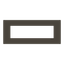 Frame - 1-gang / 7-modules - Niessen logo - Anthracite thumbnail 1