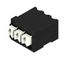 Printed circuit board terminals, 3.50 mm, Number of poles: 3, 90°, Solder pin length (l): 1.5 mm, black, PUSH IN with actuator, Clamping range, max. : 1.5 mm², Tube thumbnail 3