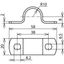 Two-screw cleat for CUI conductor D 20mm with fixing hole 6.5x8.0mm, S thumbnail 2