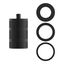 Lampholder Alu E27 Matt Black XL 3 rings thumbnail 1