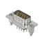 OMNIMATE Data - D-SUB connector, male header, Thread-nut UNC 4-40, THT solder connection, Pitch in mm (P): 2.77 mm, Number of poles: 9, ≥ 50 µ" Ni / 100 µ" Sn , 500, PBT GF, black, Tray thumbnail 2