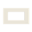 Frame - 1-gang / 4-modules - Niessen logo - White thumbnail 1